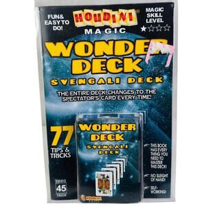 Houdini Magic Svengali Wonder Deck Bicycle‎ Poker Cards 77 Tips & Tricks Booklet